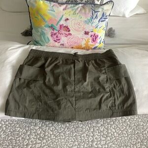 Zara Khaki Mini Skort XL
